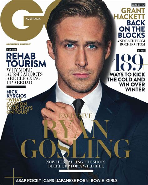 Ryan Gosling En Portada De Gq Australia Juniojulio 2015 Male Fashion