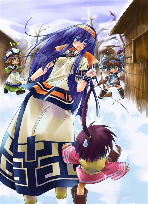 manari nakoruru rera rimururu samurai spirits snk 5girls ainu clothes alternate costume