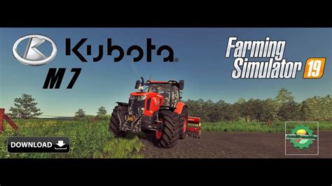 Farming Simulator 19 Kubota M7 Mod Youtube