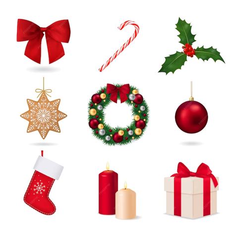 free vector elements of christmas collection