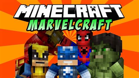 Marvelcraft Hombre Araña Wolverine Hulk Iron Man Minecraft Mod 1