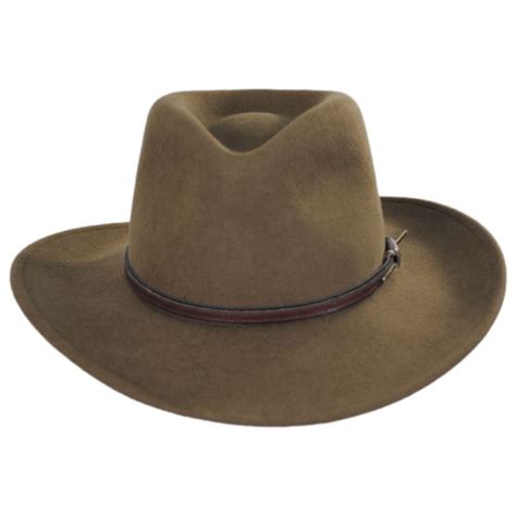 Stetson Bozeman Crushable Wool Felt Outback Hat Cowboy And Western Hats