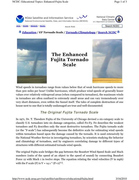 The Enhanced Fujita Tornado Scale Docslib