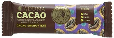 Aduna Cacao Energy Bar With Crunchy Cacao Nibs Walnut And Hibiscus 40g