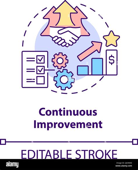 Continuous Improvement Process Icon Stock Vector Images Alamy