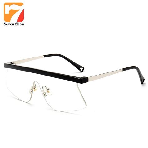 2017 oversized eyeglasses vintage clear lens glasses frame women men computer eyewear steampunk