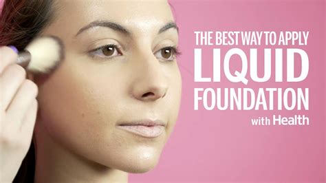 the best way to apply liquid foundation according to a makeup artist liquid foundation