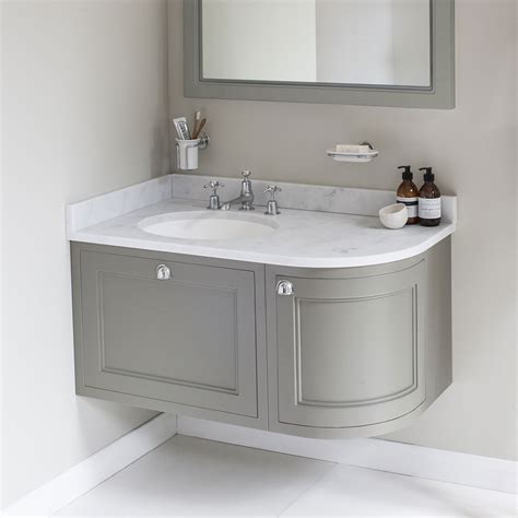 Purchase online or visit our north parramatta showroom today. Burlington Wall Hung 100 Curved Corner Vanity Unit ...