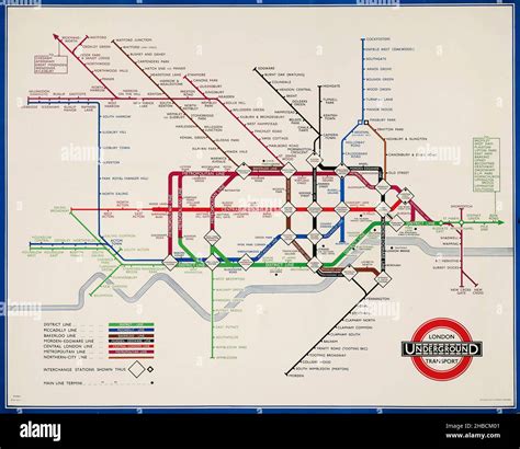 Harry Beck Henry Charles Beck 1902 1974 Underground Map 1936