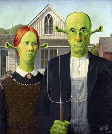 Shrekmerican Gothic I Made Last Year And I Thought You Might Like It