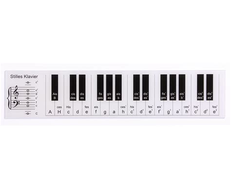 Wie heißen die einzelnen oktaven? Stilles Klavier - große Version | eBay