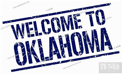 Welcome To Oklahoma Stamp Stock Vector Vector And Low Budget Royalty