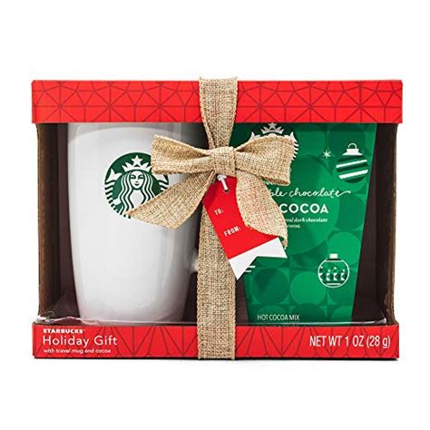 Starbucks Cocoa Travel Mug T Set Includes Double Chocolate Hot