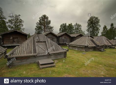 Lappstan In Arvidsjaur A Historic Sami Church Town In Sweden Stock Photo Alamy