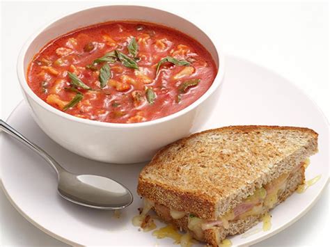 Fresh Tomato Soup With Grilled Cheese Recipe Food Network Kitchen Food Network