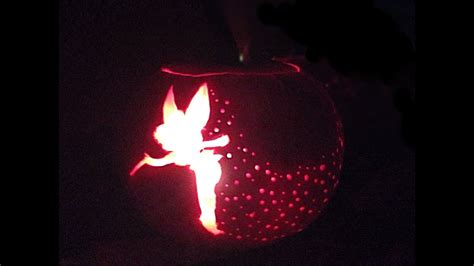 Tinkerbell Pumpkin Carving Tutorial Youtube