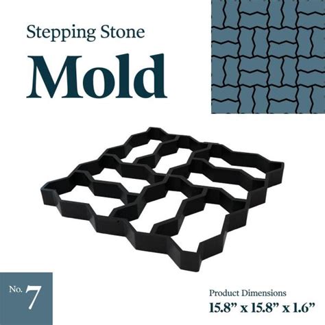 Yard Elements Concrete Stepping Stone Molds Reusable Plastic Diy Paver