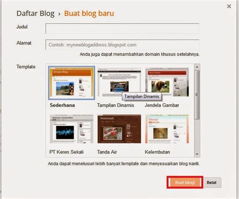 cara membuat blog dengan google