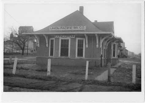 Union Pacific Railroad Company Depot Concordia Kansas Kansas Memory