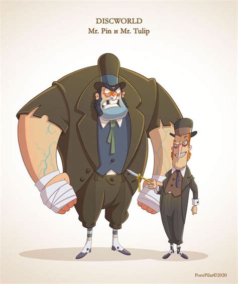 Mr Pin And Mr Tulip Discworld Characters Character Art Terry