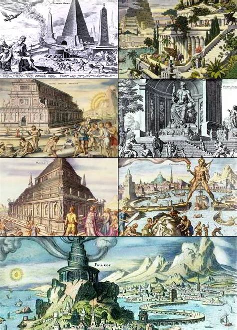 The seven wonders of the ancient world were marvels of architecture, human ingenuity, and engineering on a scale that even the greatest artists of contemporary times would have a hard time. Seven Wonders of the Ancient World - Wikipedia