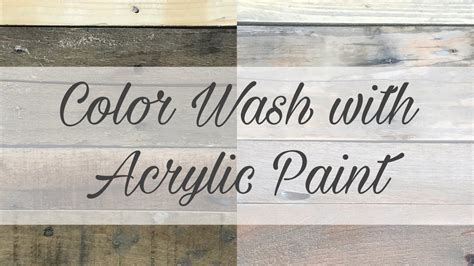 How to color wash wood | paint color washed effect on wood. Color Wash Wood with Acrylic Paint | Painting on pallet ...