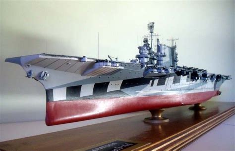 USS Saratoga CV 3 U S Navy Carrier Paper Model Kit 3D Etsy Navy