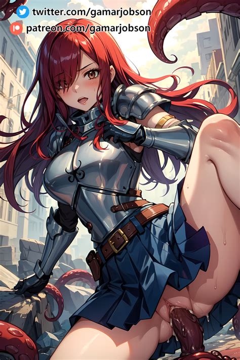 Rule 34 Ai Generated Armor Armored Dress Armored Female Erza Scarlet