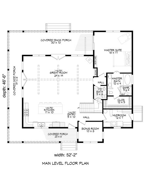 Country Style House Plan 3 Beds 35 Baths 2300 Sqft Plan 932 59