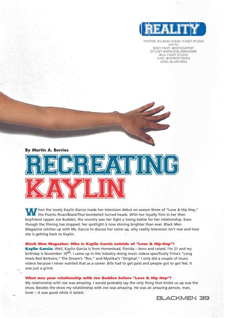 Kaylin Garcia Pose Nue Pour Black Men Magazine 10 Janvier 2014