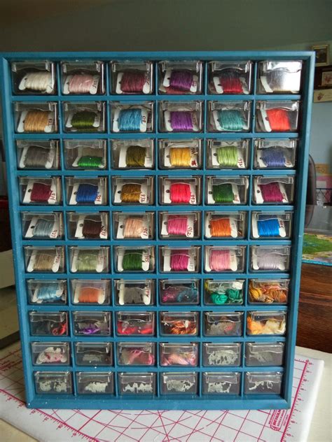 Life at Meadowcreek: New Embroidery Floss Storage