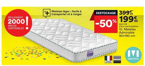 Promo Matelas Admirable X Cm Merinos Chez But Icatalogue Fr