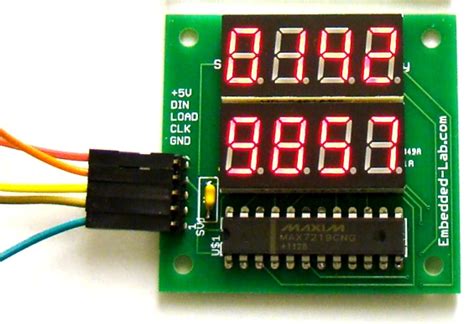 Be sure to refer to the manufacturer's data sheets for more. Dual 4-digit seven segment LED display with SPI interface ...
