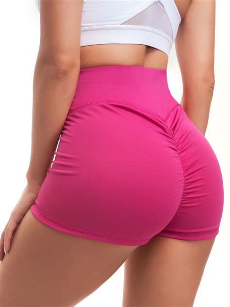 Youloveit Youloveit Women Yoga Shorts High Waisted Gym Workout Shorts Butt Lifting Hot Pants