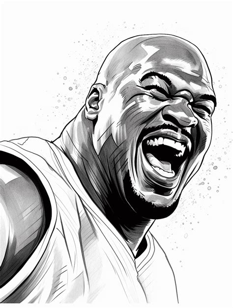 Shaq Coloring Page For Kids Prompt Library