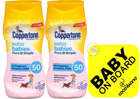 Coppertone Waterbabies Pure And Simple Mineral Based Lotion Baby On