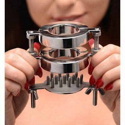 Master Series Stainless Steel Spiked Cbt Ball Stretcher And Crusher Ebay