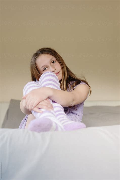 Girl Alone In Her Room Looking Sad By Stocksy Contributor Gillian