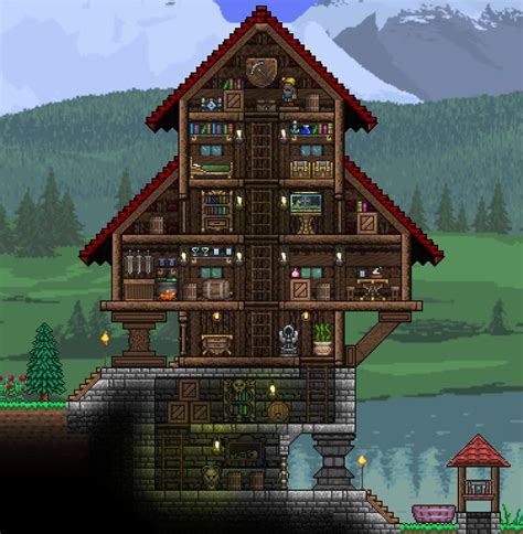 Terraria journey's end / terraria 1.4 master mode base build for wendy the warrior terraria 1.4 let's play. Snug House + Well : Terraria (With images) | Terraria ...