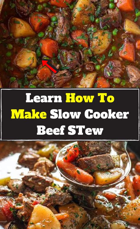 Add Vegetables And Beef Chuck Cubes To A Slow Cooker Hours Later Enjoy A Hearty Stew Slow