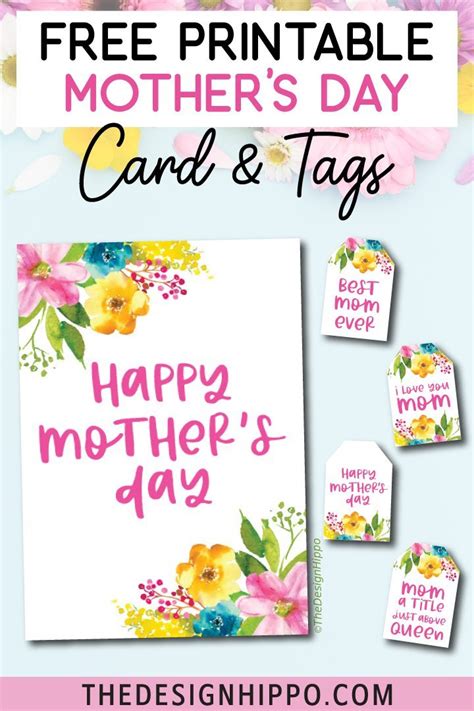 Free Printable Mother's Day Gift Cards