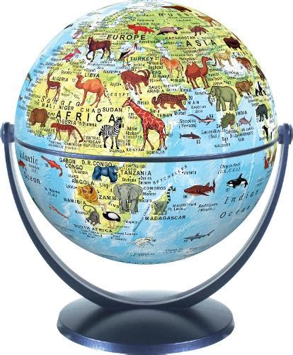 Animal World Globe 15cm Waterstones