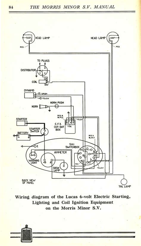 1931 Sv Minor Wiring Diagram Morris Register
