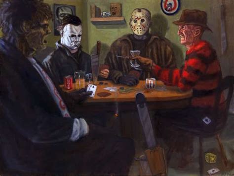 Leatherface Michael Myers Jason Voorhees And Freddy Krueger Playing