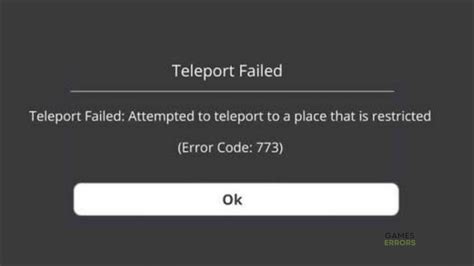 Error Code 773 In Roblox Check These Useful Solutions