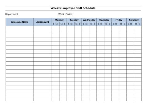 Each team rotates through the following sequence every 28 days Weekly employee 12 hour shift schedule Mon to Sat ...