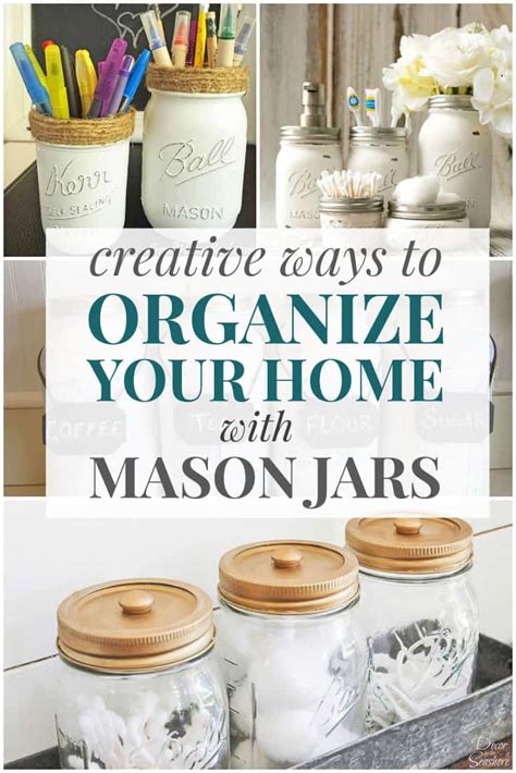 Creative Ways To Organize With Mason Jars Mason Jar Storage Ideas