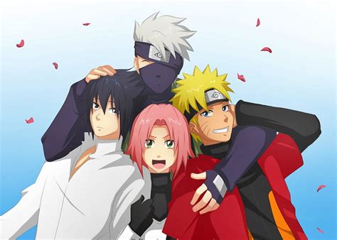 Naruto Sasuke And Sakura And Kakashi