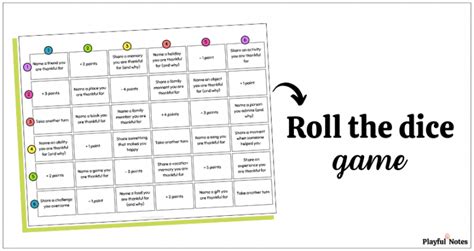 “Roll the dice” gratitude game (a fun family activity for Thanksgiving)
