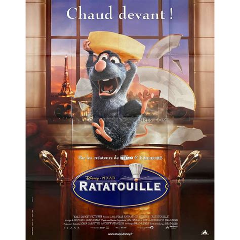 Ratatouille French Movie Poster 47x63 In 2007 Adv